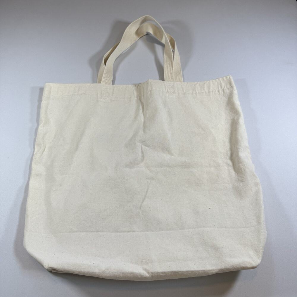 Vintage Strawberry Festival 2003 Logo Printed Canvas Tote Bag - Cream OS - Picture 5 of 9